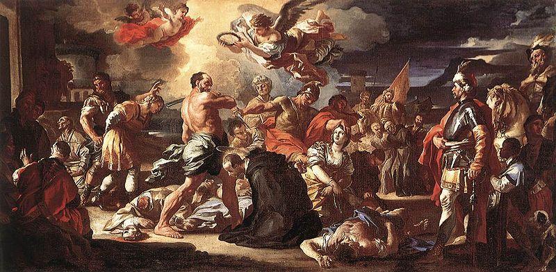 Francesco Solimena The Martyrdom of Sts Placidus and Flavia oil painting picture